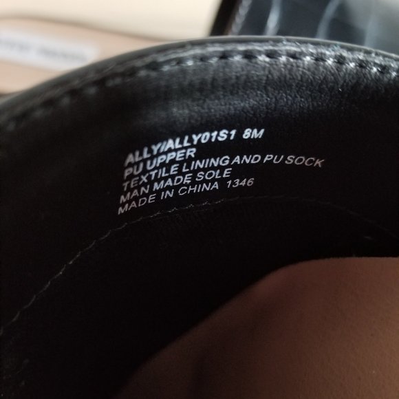 Steve Madden Ally/Ally Pointed Toe Black Mules Slip ons Size 8M - Picture 4 of 5